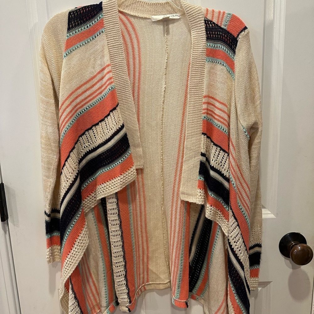Say What? medium waterfall knit cardigan
